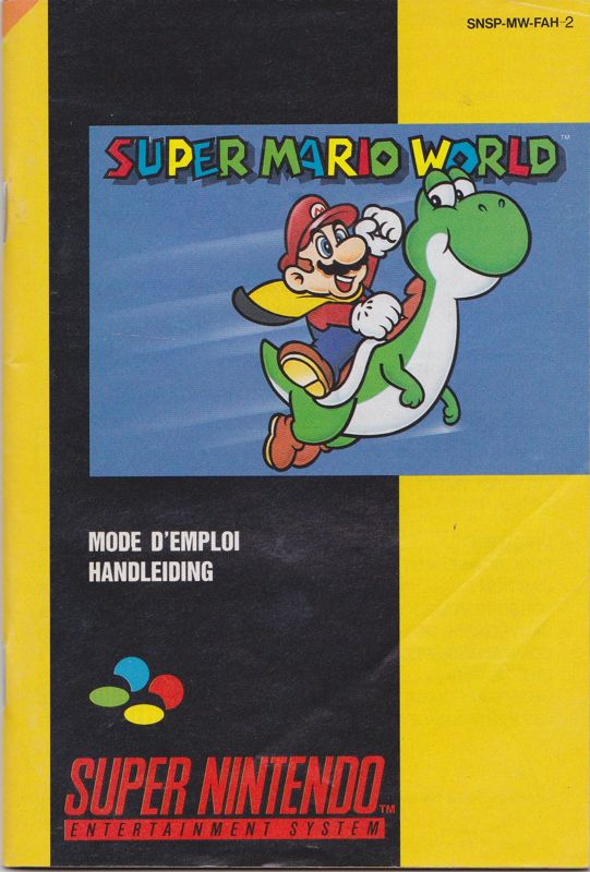 Manual for Super Mario World (SNES): Front