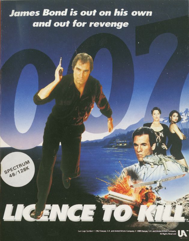 Front Cover for 007: Licence to Kill (ZX Spectrum)