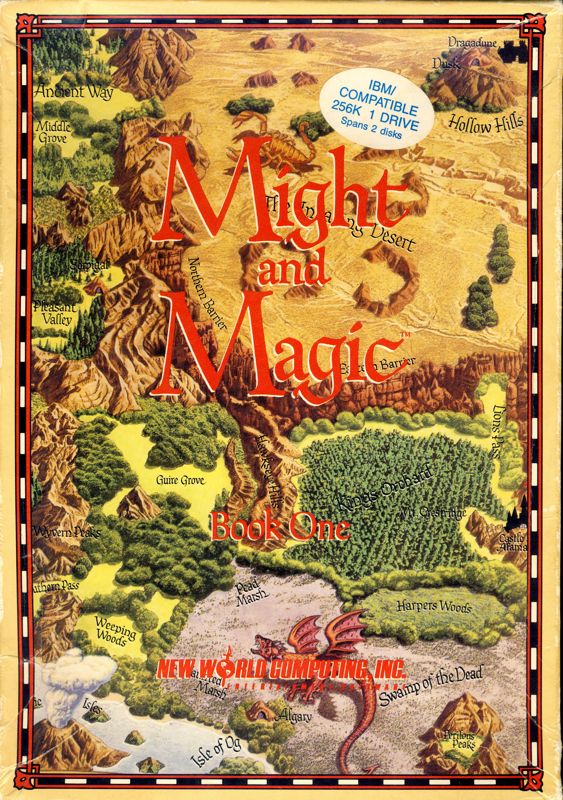 Front Cover for Might and Magic: Book One - Secret of the Inner Sanctum (DOS)
