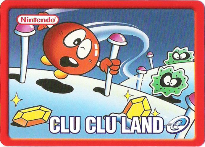 Media for Clu Clu Land (Game Boy Advance) (e-Reader): e-Card back, same for cards 1-5