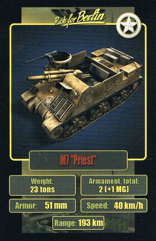 Extras for Rush for Berlin (Collector's Edition) (Windows): Card Game - M7 Priest - Front