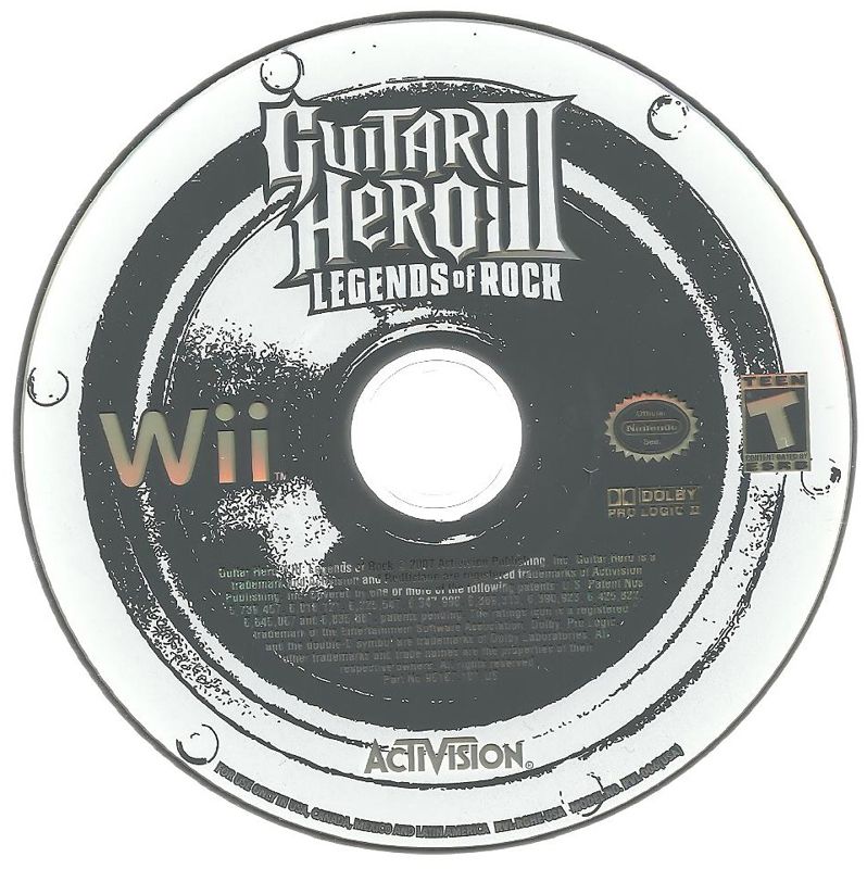 Media for Guitar Hero III: Legends of Rock (Wii) (Bundled with guitar controller)