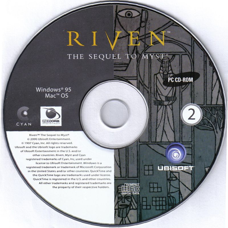 Media for Riven: The Sequel to Myst (Macintosh and Windows) (Ubisoft re-release): Disc 2