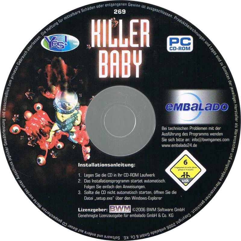 Killer Baby cover or packaging material MobyGames