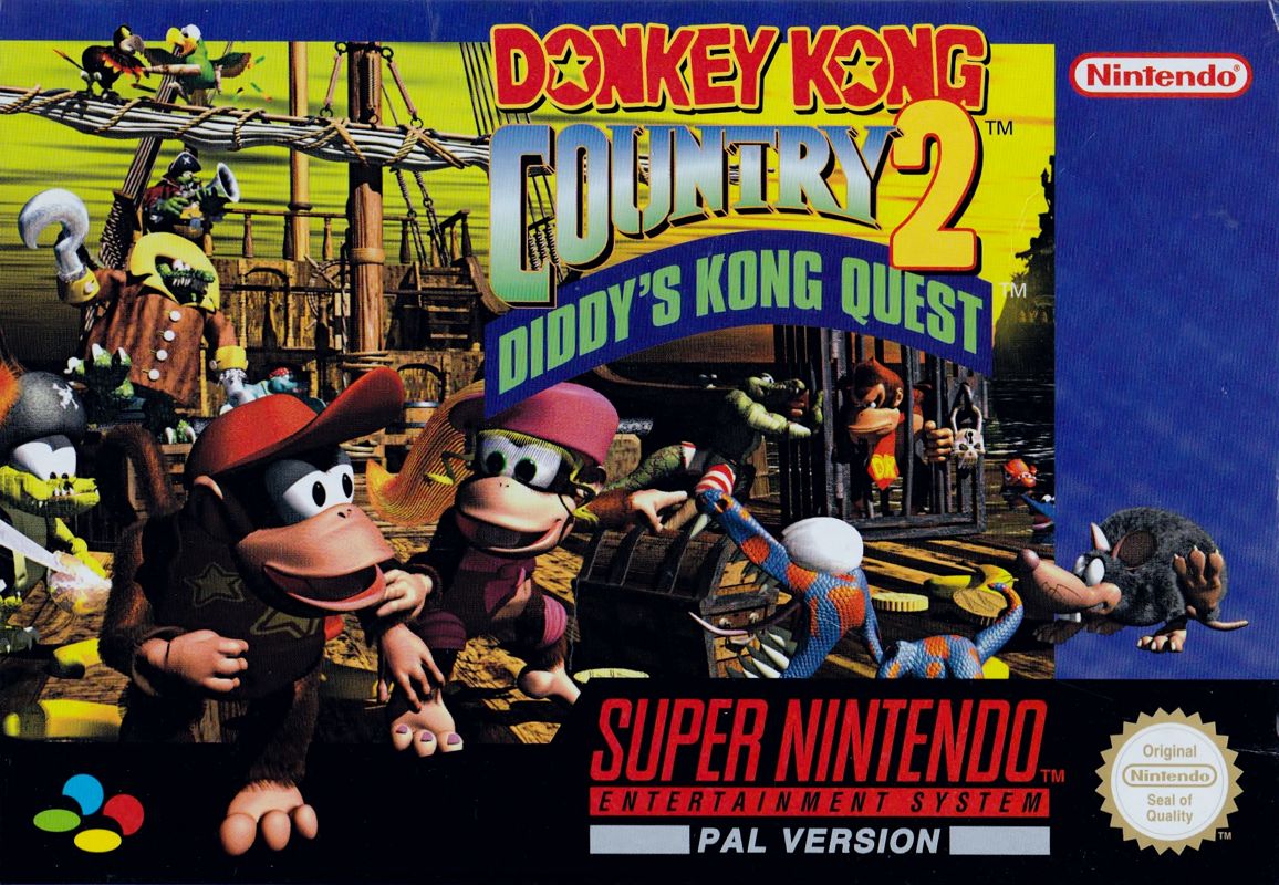 Other for Donkey Kong Country 2: Diddy's Kong Quest (SNES) (Big Box edition with Player's Guide): Game Box - Front