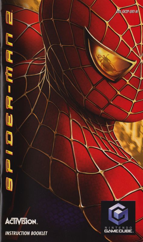 Manual for Spider-Man 2 (GameCube): Front
