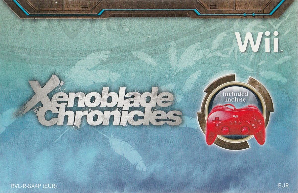 Spine/Sides for Xenoblade Chronicles (Wii) (Bundled with Red Classic Controller Pro): Top