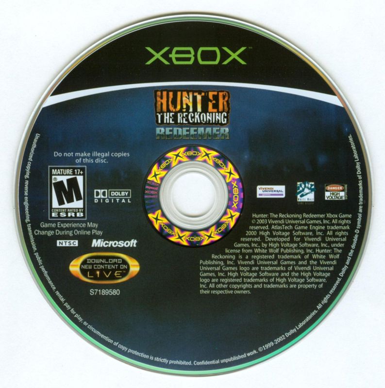 Media for Hunter: The Reckoning - Redeemer (Xbox)