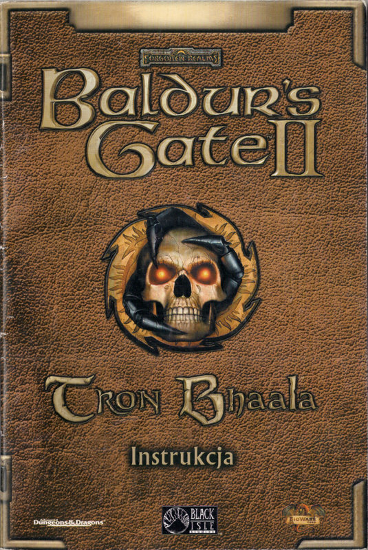 Manual for Baldur's Gate: 4 in 1 Boxset (Windows): Throne of Bhaal - Front