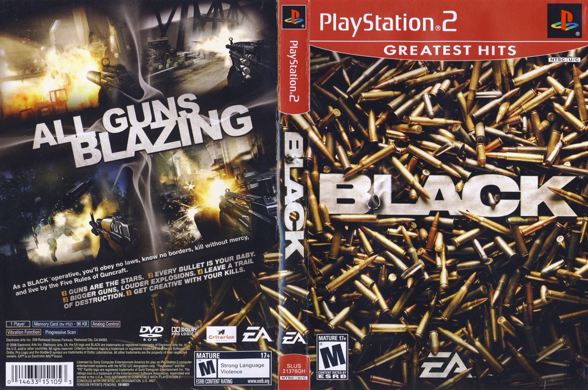 Full Cover for Black (PlayStation 2) (Greatest Hits release)