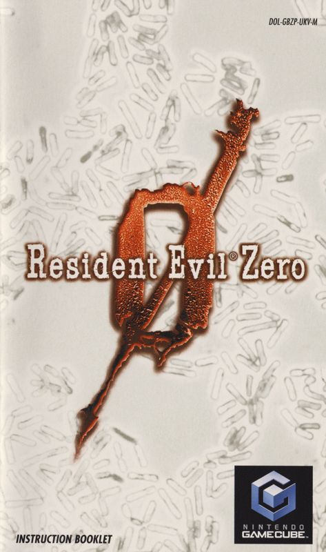 Manual for Resident Evil 0 (GameCube): Front