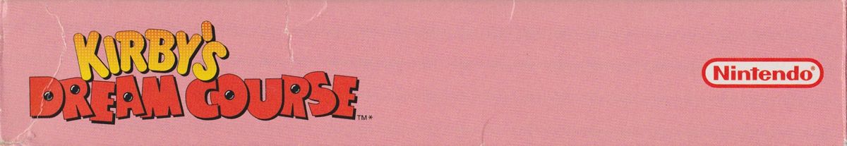 Spine/Sides for Kirby's Dream Course (SNES): Top