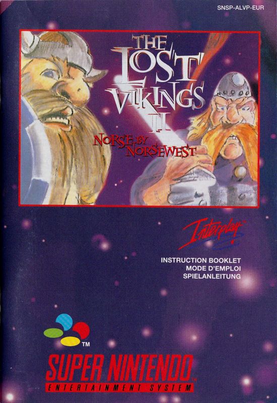 Manual for Norse by Norse West: The Return of the Lost Vikings (SNES): Front