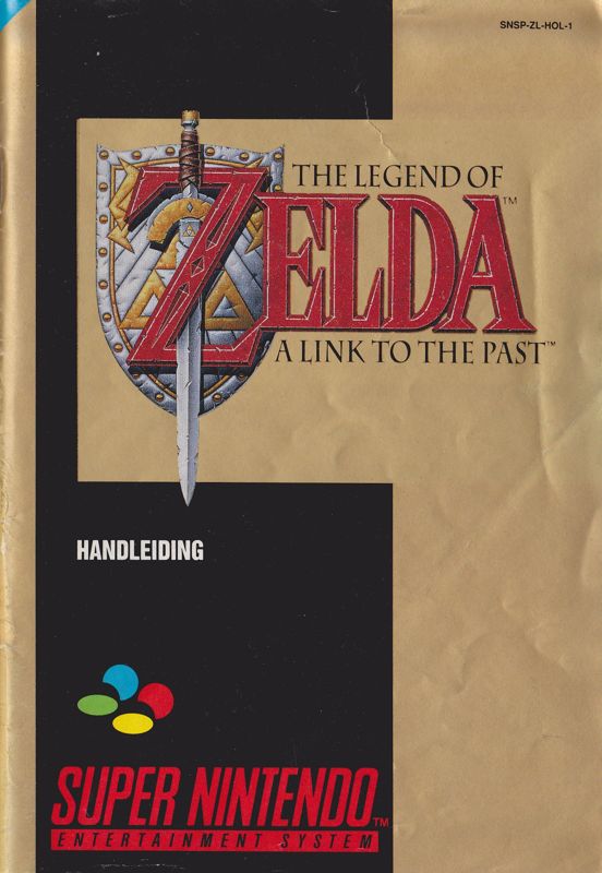 Manual for The Legend of Zelda: A Link to the Past (SNES): Front