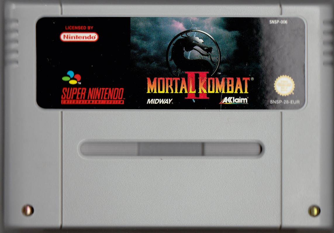 mortal kombat ii snes cart