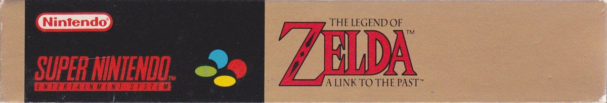Spine/Sides for The Legend of Zelda: A Link to the Past (SNES): Bottom/Top
