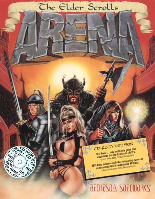 Front Cover for The Elder Scrolls: Arena (DOS) (CD-ROM release)