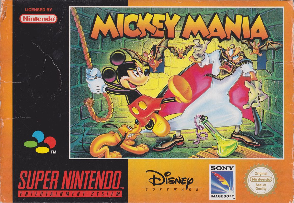 Front Cover for Mickey Mania (SNES)