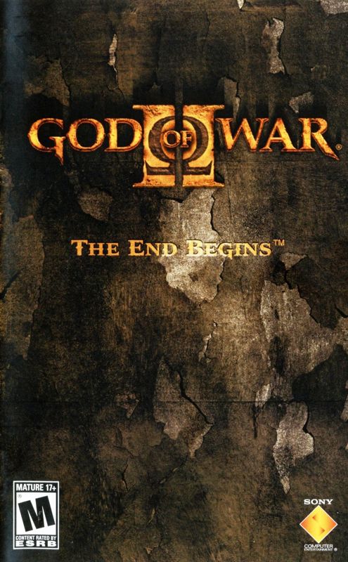 Manual for God of War II (PlayStation 2): Front