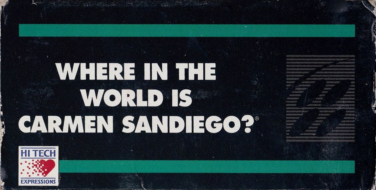 Spine/Sides for Where in the World is Carmen Sandiego? (Enhanced) (SNES) (Bundled /w Almanac): Bottom/Top