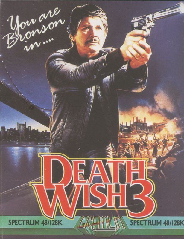 Front Cover for Death Wish 3 (ZX Spectrum)