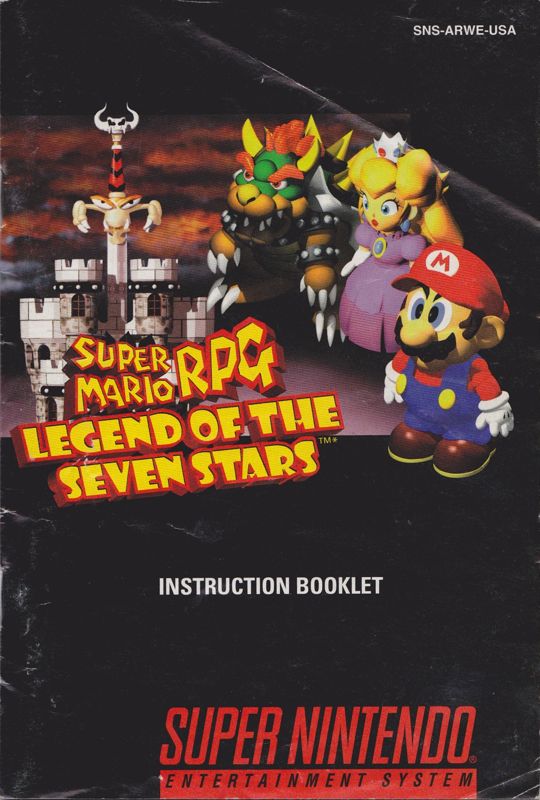 Manual for Super Mario RPG: Legend of the Seven Stars (SNES): Front