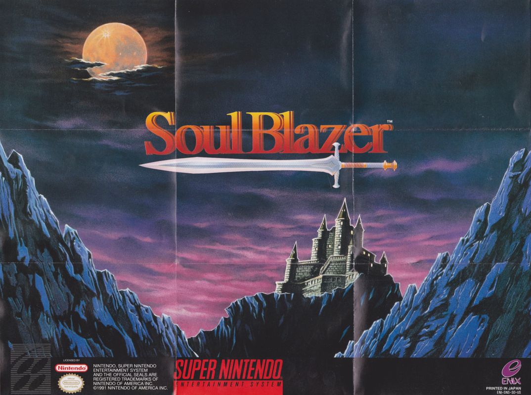 Extras for Soul Blazer (SNES): Poster
