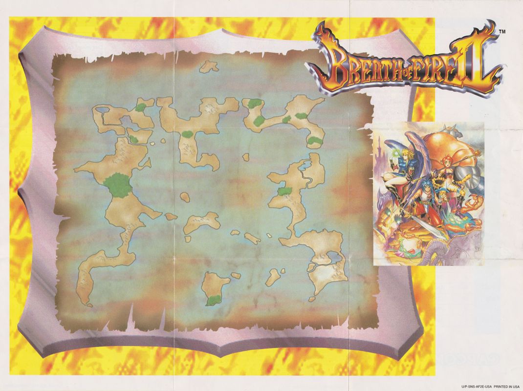 Map for Breath of Fire II (SNES)