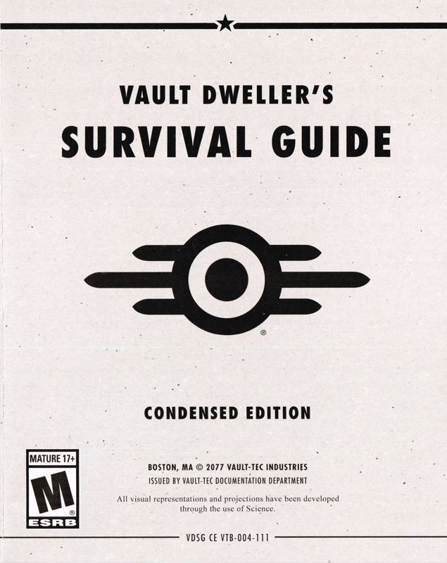 Manual for Fallout 4 (PlayStation 4): Front (English)