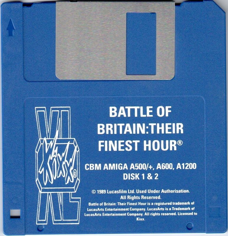 Media for Their Finest Hour: The Battle of Britain (Amiga) (Kixx "XL" budget re-release)