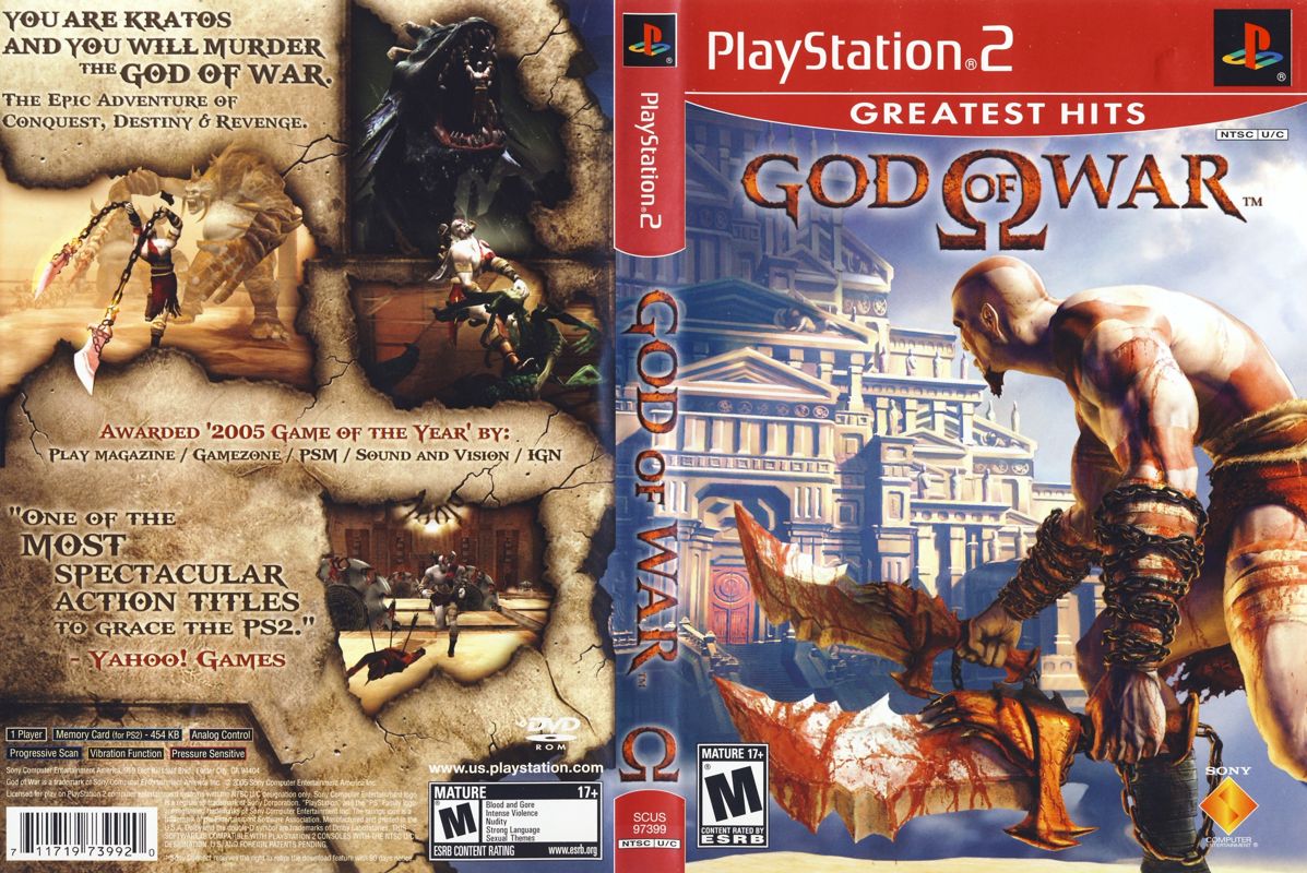Full Cover for God of War (PlayStation 2) (Greatest Hits)