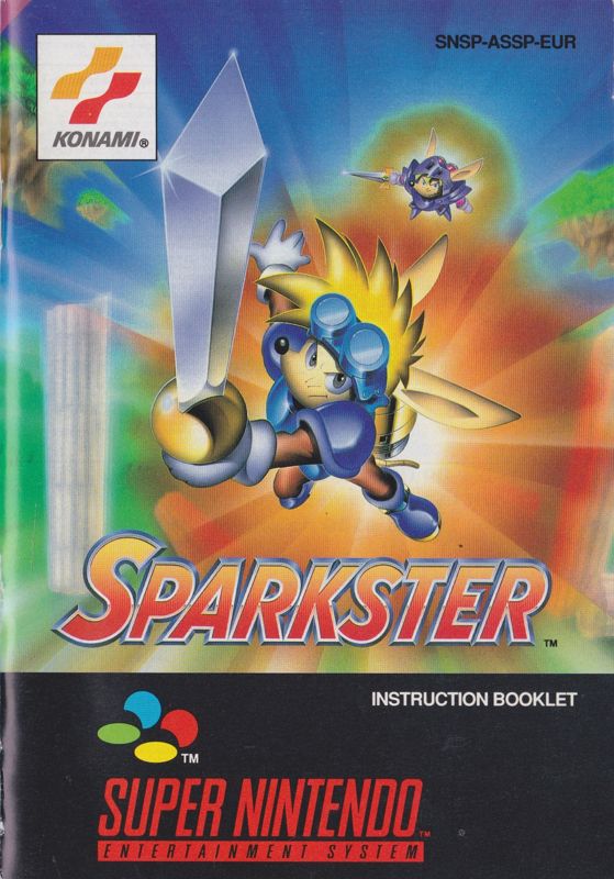 Manual for Sparkster (SNES): Front