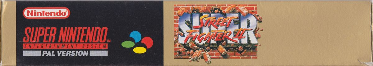 Spine/Sides for Super Street Fighter II (SNES): Bottom/Top