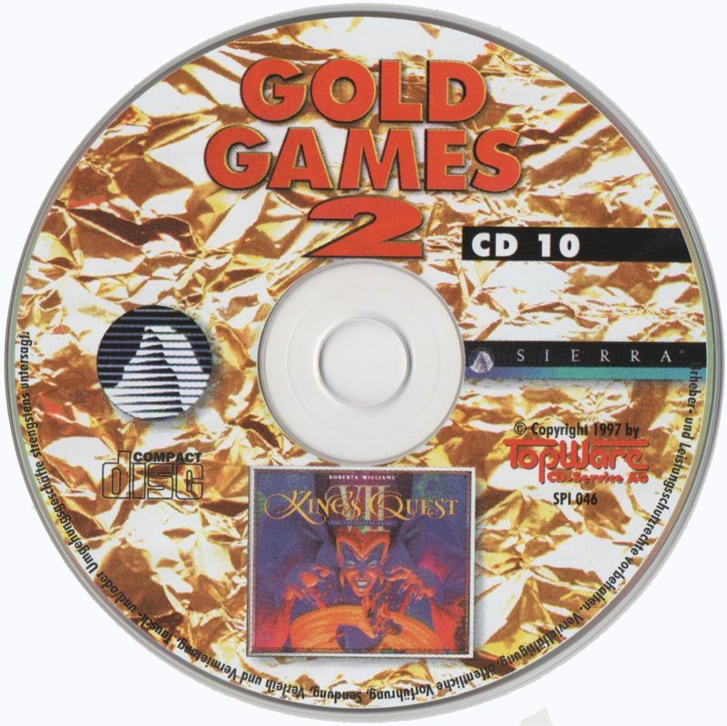 Media for Gold Games 2 (DOS and Windows): CD 10