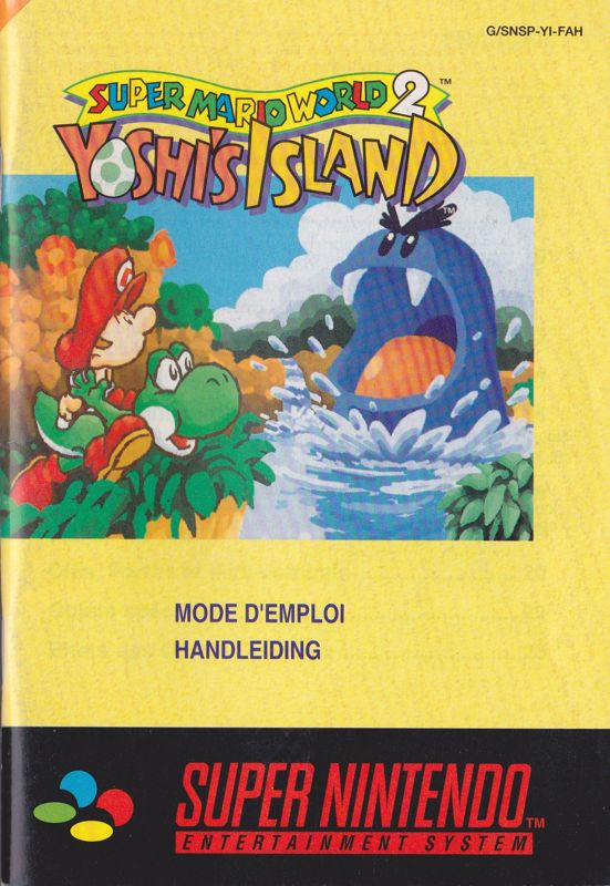 Manual for Super Mario World 2: Yoshi's Island (SNES): Front