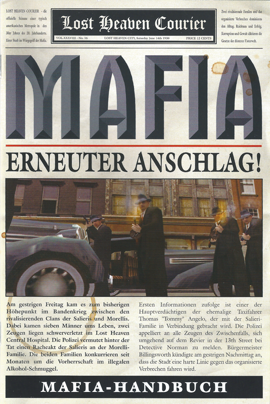 Manual for Mafia (Windows) (Re-release): Front