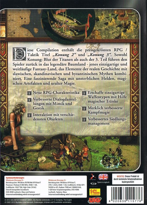 Back Cover for Konung Game Pack (Windows) (Explosive release)