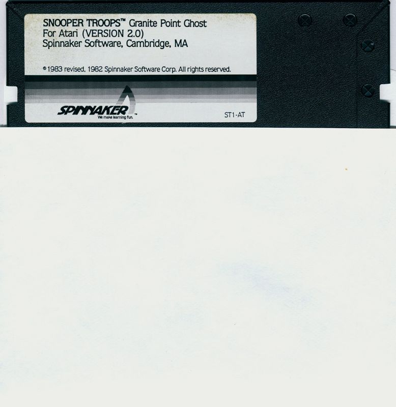 Media for Snooper Troops (Atari 8-bit and Commodore 64): side 2 Atari v2.0