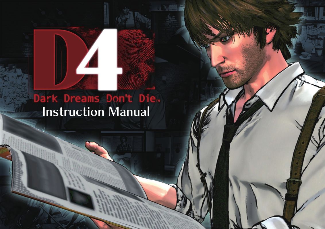 D4: Dark Dreams Don't Die cover or packaging material - MobyGames - D4 Dark Dreams Don't Die Physical Release