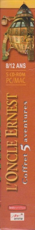 Spine/Sides for L'Oncle Ernest: Coffret 5 aventures (Macintosh and Windows): Right
