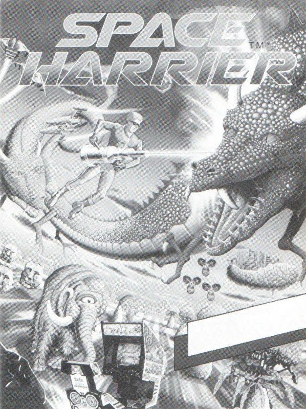 Manual for Space Harrier (Amiga): Front