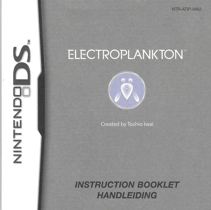 Manual for Electroplankton (Nintendo DS): Front