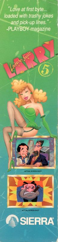 Spine/Sides for Leisure Suit Larry 5: Passionate Patti Does a Little Undercover Work (Amiga): Right