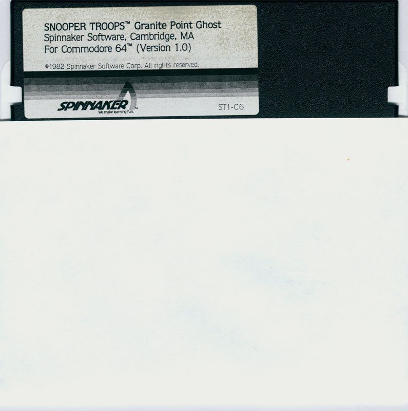 Media for Snooper Troops (Atari 8-bit and Commodore 64): side 1 Commodore v1.0