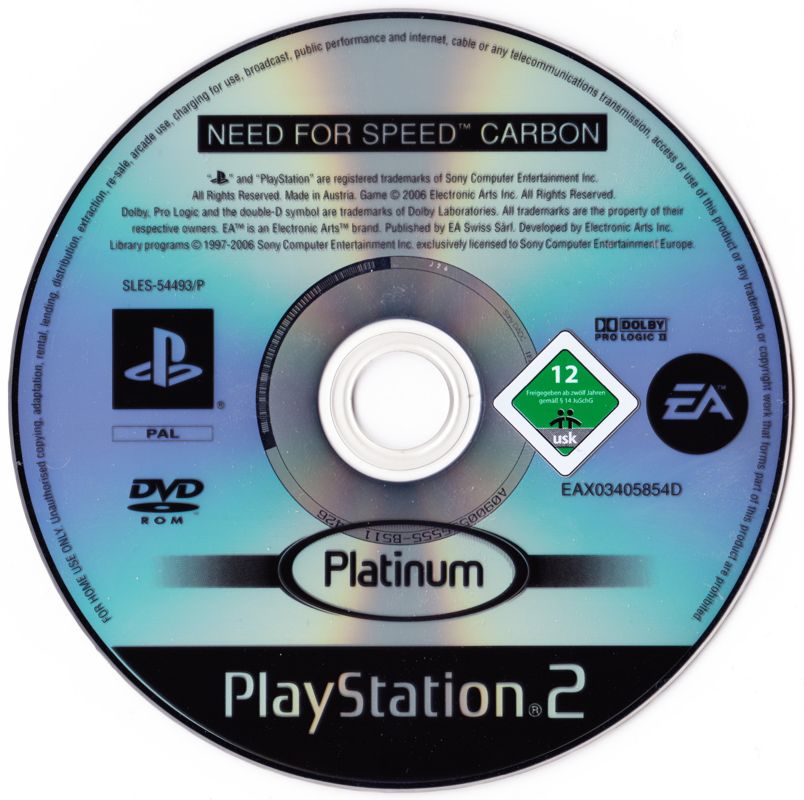 Media for Need for Speed: Carbon (PlayStation 2) (Platinum release)
