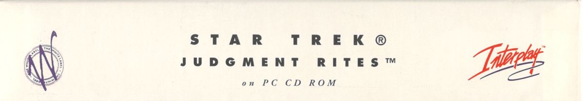 Spine/Sides for Star Trek: Judgment Rites (DOS) (White Label release): Top