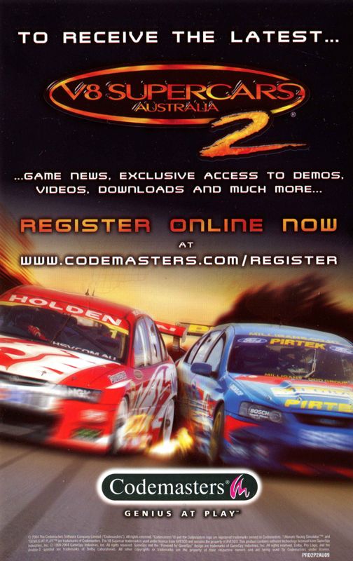 Advertisement for TOCA Race Driver 2 (PlayStation 2)