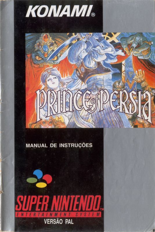 Manual for Prince of Persia (SNES): Front