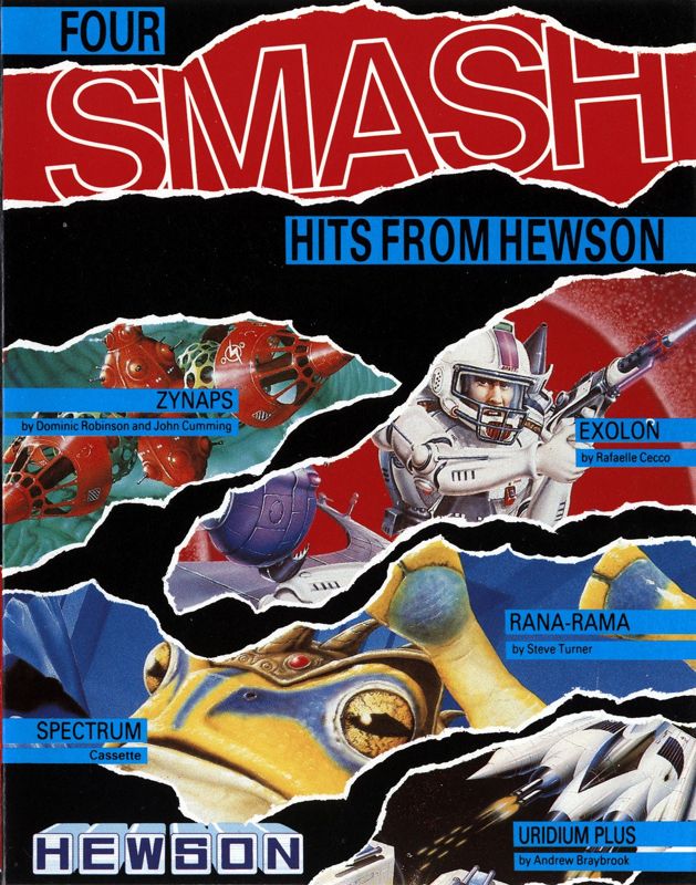 Front Cover for Four Smash Hits from Hewson (ZX Spectrum)