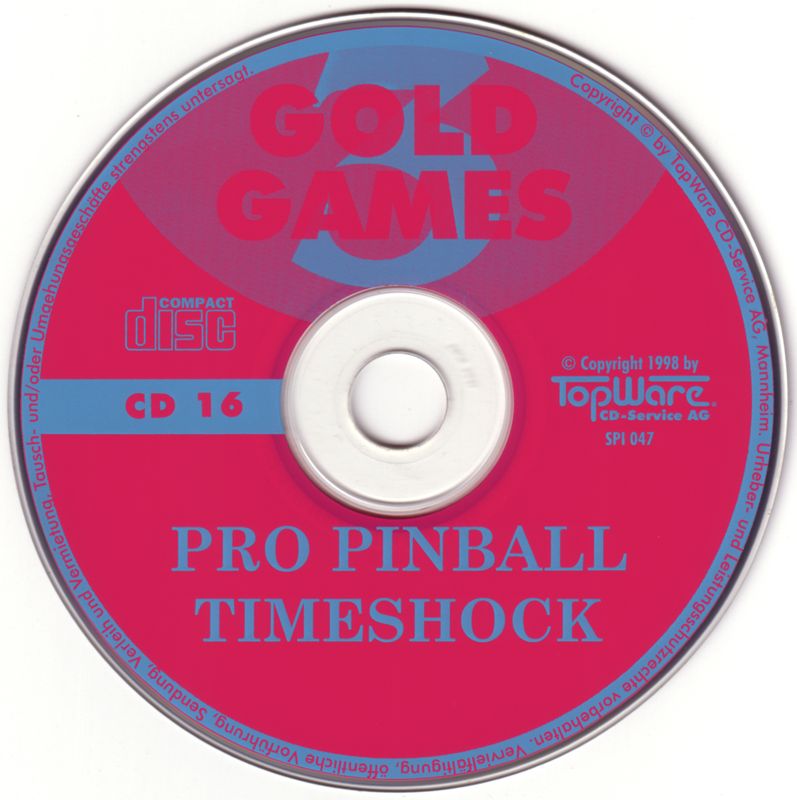 Media for Gold Games 3 (DOS and Windows): Disc 16 - Pro Pinball Timeshock